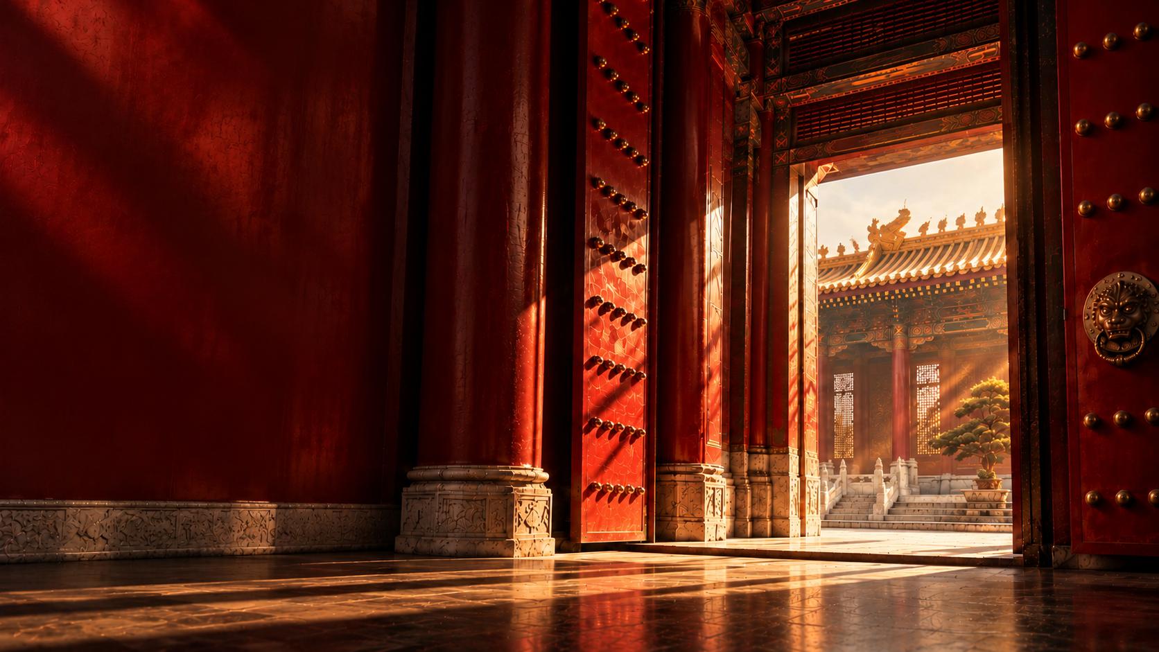 Imperial palace doorway
